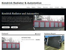 Tablet Screenshot of kendrickradiator.com